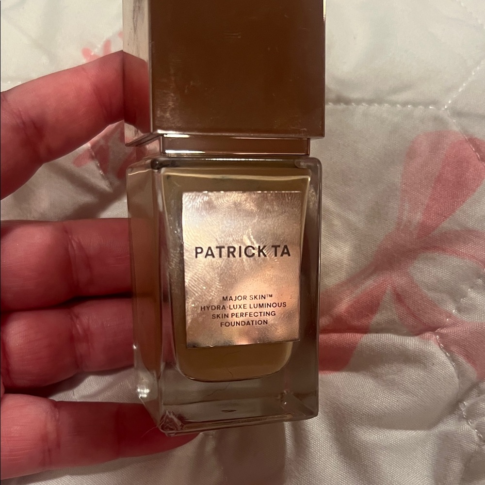 Patrick Ta Foundation Bottle in Warm Beige and Gold Accents